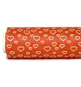 Bobina tnt-decofibra corazones rojo - BH-005-25