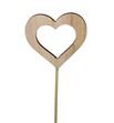 Pick heart open wood 6.5cm - PICHEAOPE