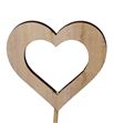 Pick heart open wood 6.5cm - PICHEAOPE1