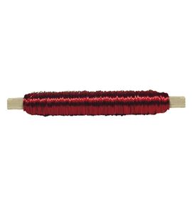 Bobina alambre con soporte madera rojo - BC-12370015