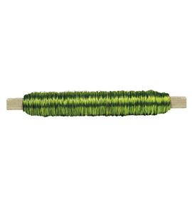 Bobina alambre con soporte madera verde lima - BC-12370185
