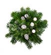 Boeket kerst gedecorred blanco 28 - BOEKERGEDBLA