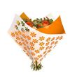 Oblique clear flower naranja 35*35cm (25unid) - OBLCLEFLONAR35