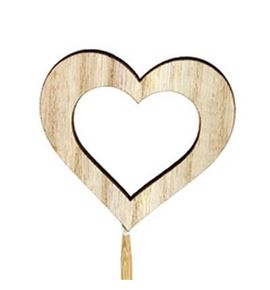Pick hart open hout 7cm - PICHAROPEHOU7