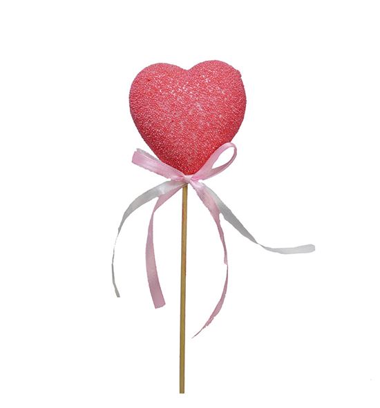 Pick corazon rosa 7cm *50cm - PICCORROS750