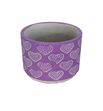 Maceta corazon lila 10cm ø11cm - MACCORLIL1110