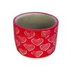Maceta corazon rojo 10cm ø11cm - MACCORROJ1110