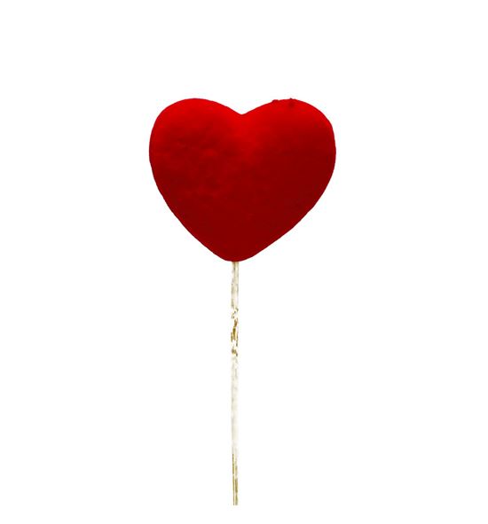 Pick heart red 5.5cm - PICHEARED