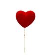 Pick heart red 5.5cm - PICHEARED