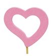 Pick corazon rosa abierto 7cm *50cm - PICCORROSABI1