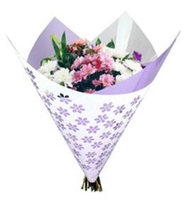 Oblique clear flower lila 35*35cm (25unid) - OBLCLEFLOLIL35
