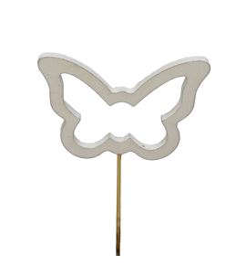 Pick mariposa blanca 15cm - MARBLA719