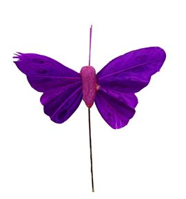 Pick mariposa morada 10cm - MARMOR810