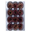 Rosa preservada marron x12 - ROSPREMAR121