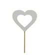 Pick corazon blanco abierto 7cm *50cm - PICCORBLAABI