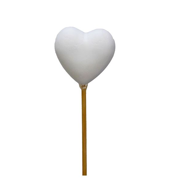 Pick hart blanco 4cm - PICHARBLA4