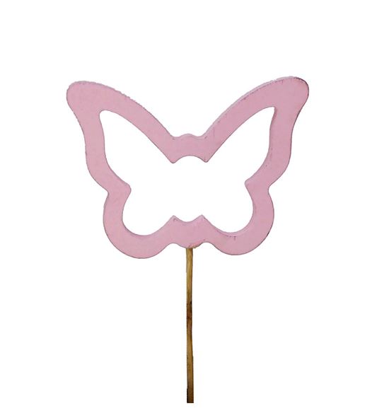 Pick mariposa rosa 15cm - PICMARROS15