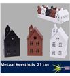 Casa navidad de metal 21cm x10 - CASNAVMET1021
