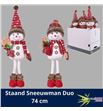 Muñeco de nieve de pie 74cm x2 - MUNNIEPIE74