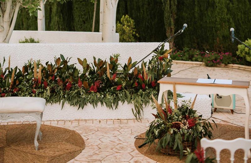 Tendencias en decoración floral de bodas 2019